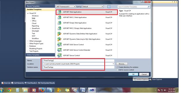 ASPNET Web application